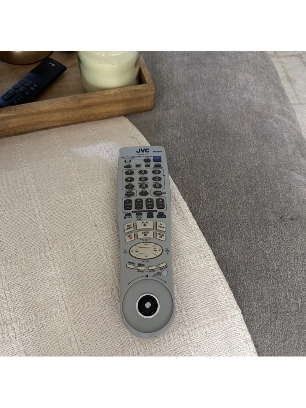 Genuine JVC LP20465-012 Mini DV/ Super VHS Combo Remote for HR-DVS2U, Tested